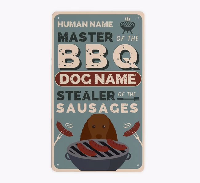 BBQ: Personalised {breedFullName} Metal Sign